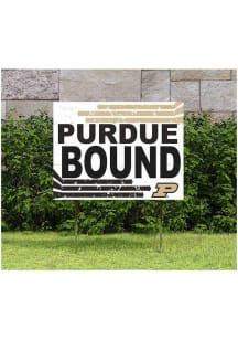 Gold Purdue Boilermakers 18x24 Retro School Bound Yard Sign