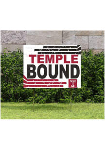 Temple Owls 18x24 Retro School Bound Yard Sign