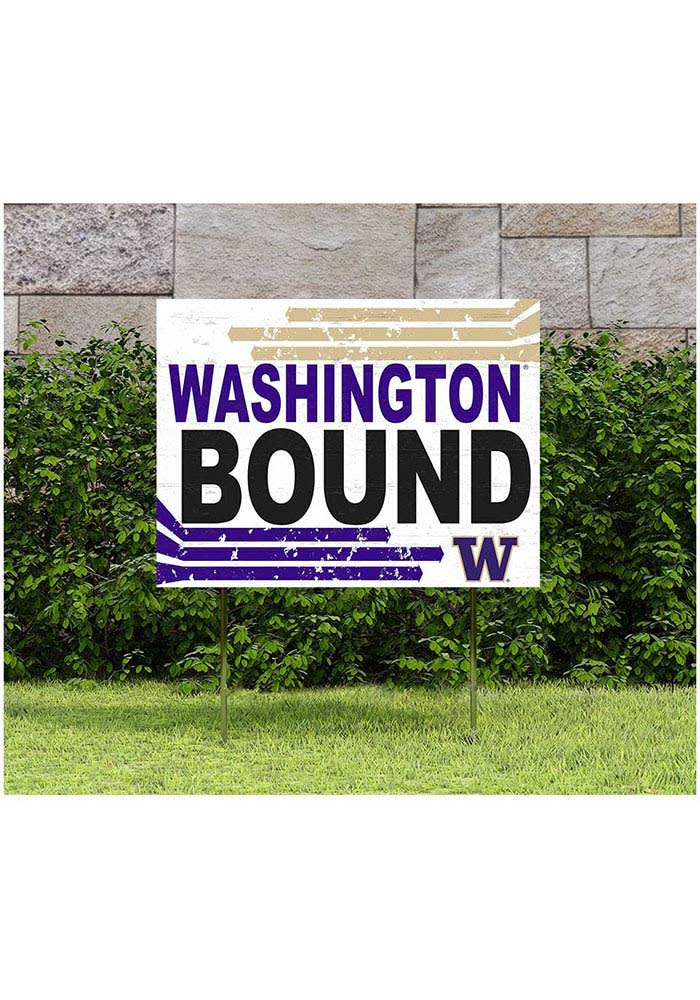 Washington Huskies 18x24 Retro School Bound Yard Sign