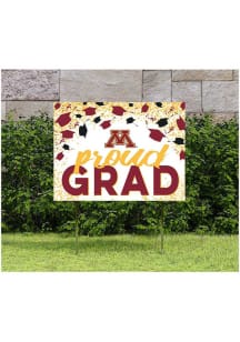 Red Minnesota Golden Gophers 18x24 Confetti Yard Sign
