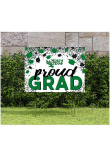 North Texas Mean Green 18x24 Confetti Yard Sign