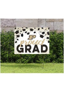 Gold Purdue Boilermakers 18x24 Confetti Yard Sign
