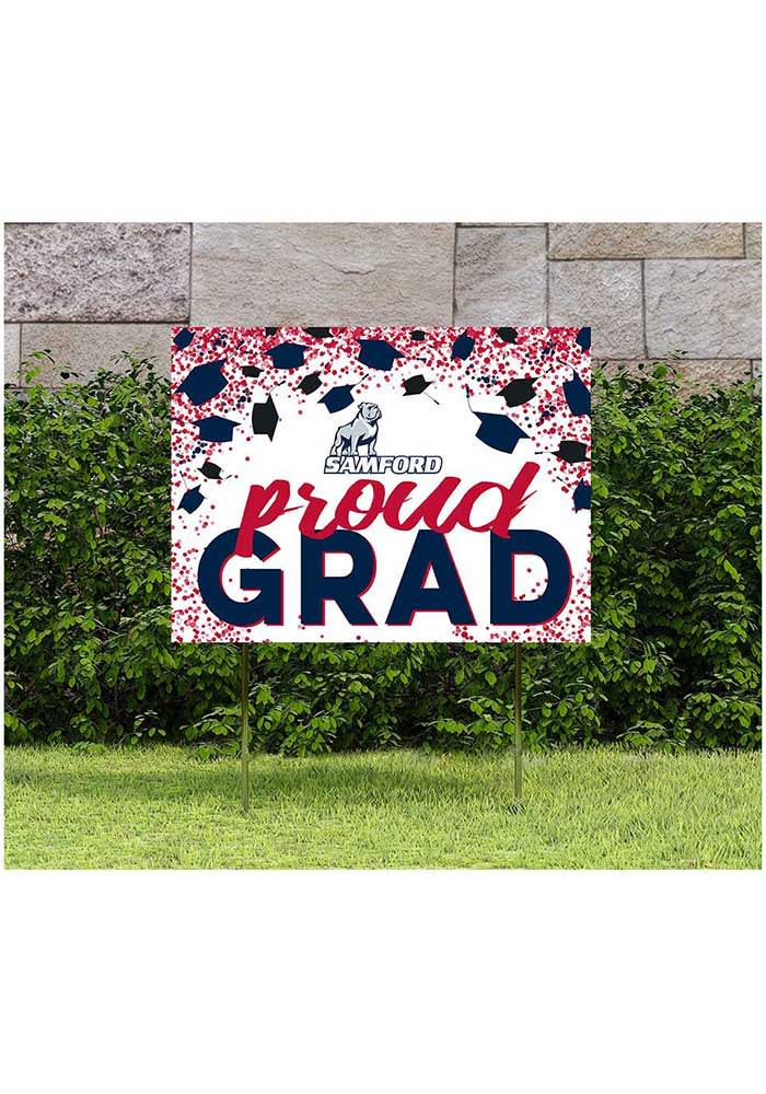 Samford University Bulldogs 18x24 Confetti Yard Sign