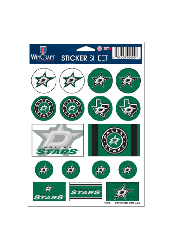 Dallas Stars 5x7 Souvenir Stickers