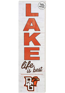 KH Sports Fan Bowling Green Falcons 35x10 Lake Life is Best Indoor Outdoor Sign