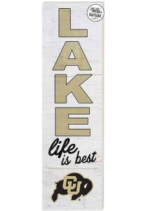 KH Sports Fan Colorado Buffaloes 35x10 Lake Life is Best Indoor Outdoor Sign