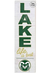 KH Sports Fan Colorado State Rams 35x10 Lake Life is Best Indoor Outdoor Sign