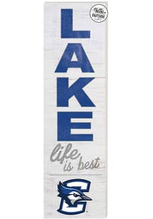 KH Sports Fan Creighton Bluejays 35x10 Lake Life is Best Indoor Outdoor Sign