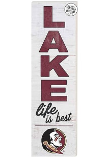 KH Sports Fan Florida State Seminoles 35x10 Lake Life is Best Indoor Outdoor Sign