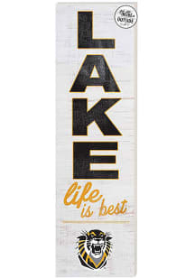 KH Sports Fan Fort Hays State Tigers 35x10 Lake Life is Best Indoor Outdoor Sign