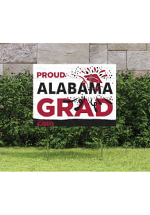 Alabama Crimson Tide 18x24 Proud Grad Logo Yard Sign