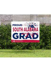 South Alabama Jaguars 18x24 Proud Grad Logo Yard Sign