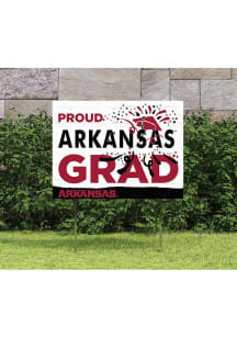 Arkansas Razorbacks 18x24 Proud Grad Logo Yard Sign