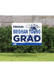 BYU Cougars 18x24 Proud Grad Logo Yard Sign