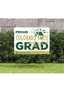 Colorado State Rams 18x24 Proud Grad Logo Yard Sign