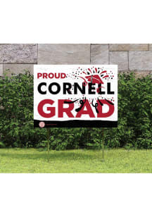 Cornell Big Red 18x24 Proud Grad Logo Yard Sign