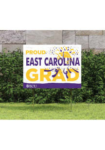 East Carolina Pirates 18x24 Proud Grad Logo Yard Sign