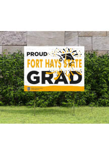 Fort Hays State Tigers 18x24 Proud Grad Logo Yard Sign