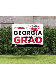 Georgia Bulldogs 18x24 Proud Grad Logo Yard Sign