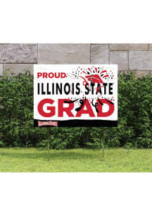 Illinois State Redbirds 18x24 Proud Grad Logo Yard Sign