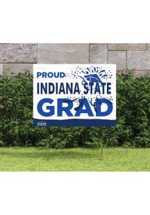 Indiana State Sycamores 18x24 Proud Grad Logo Yard Sign