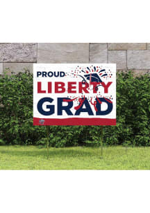 Liberty Flames 18x24 Proud Grad Logo Yard Sign