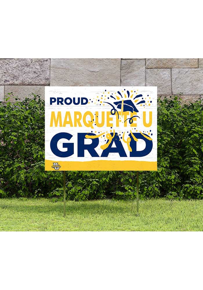 Marquette Golden Eagles 18x24 Proud Grad Logo Yard Sign