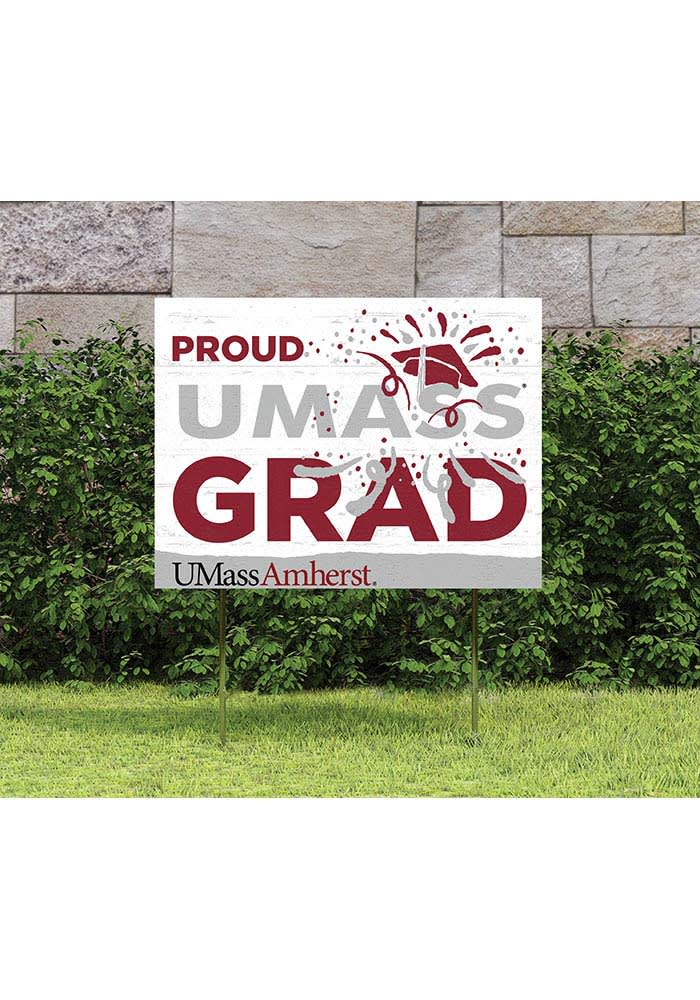 Massachusetts Minutemen 18x24 Proud Grad Logo Yard Sign