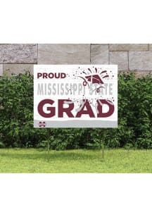 Mississippi State Bulldogs 18x24 Proud Grad Logo Yard Sign