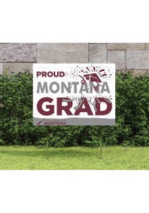 Montana Grizzlies 18x24 Proud Grad Logo Yard Sign