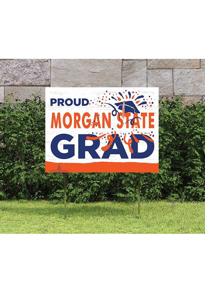 Morgan State Bears 18x24 Proud Grad Logo Yard Sign