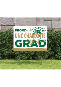 UNCC 49ers 18x24 Proud Grad Logo Yard Sign