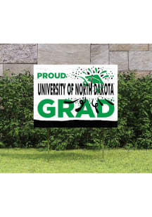 North Dakota Fighting Hawks 18x24 Proud Grad Logo Yard Sign