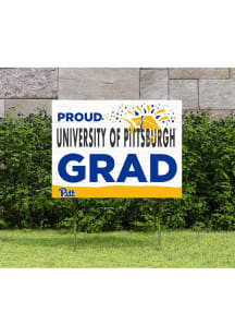 Pitt Panthers 18x24 Proud Grad Logo Yard Sign