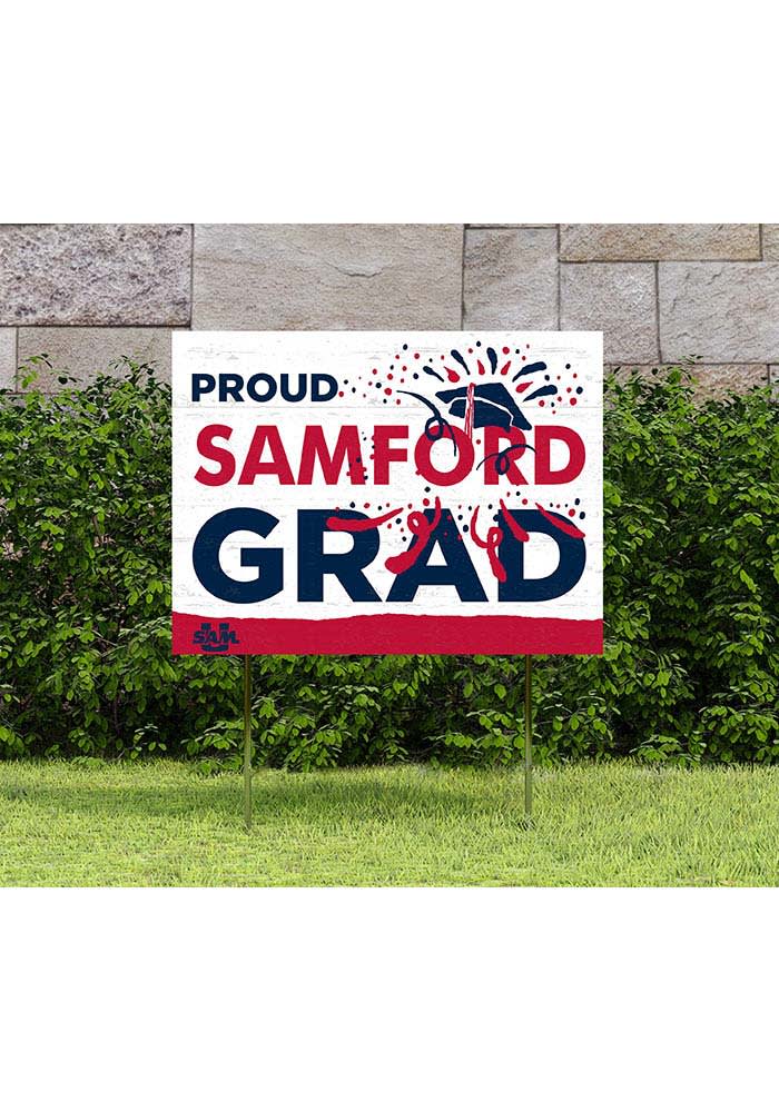 Samford University Bulldogs 18x24 Proud Grad Logo Yard Sign