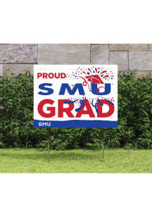SMU Mustangs 18x24 Proud Grad Logo Yard Sign