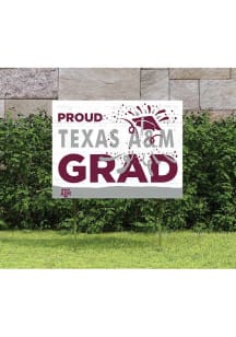 Texas A&amp;M Aggies 18x24 Proud Grad Logo Yard Sign
