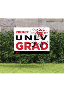 UNLV Runnin Rebels 18x24 Proud Grad Logo Yard Sign