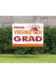 Virginia Tech Hokies 18x24 Proud Grad Logo Yard Sign