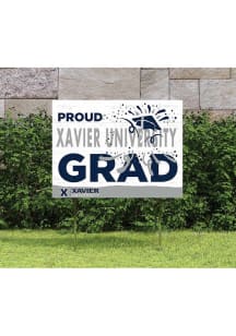 Xavier Musketeers 18x24 Proud Grad Logo Yard Sign