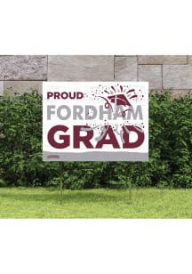 Fordham Rams 18x24 Proud Grad Logo Yard Sign