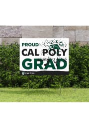 Cal Poly Mustangs 18x24 Proud Grad Logo Yard Sign