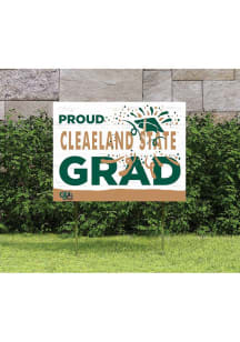 Cleveland State Vikings 18x24 Proud Grad Logo Yard Sign