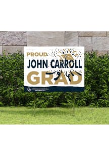 John Carroll Blue Streaks 18x24 Proud Grad Logo Yard Sign