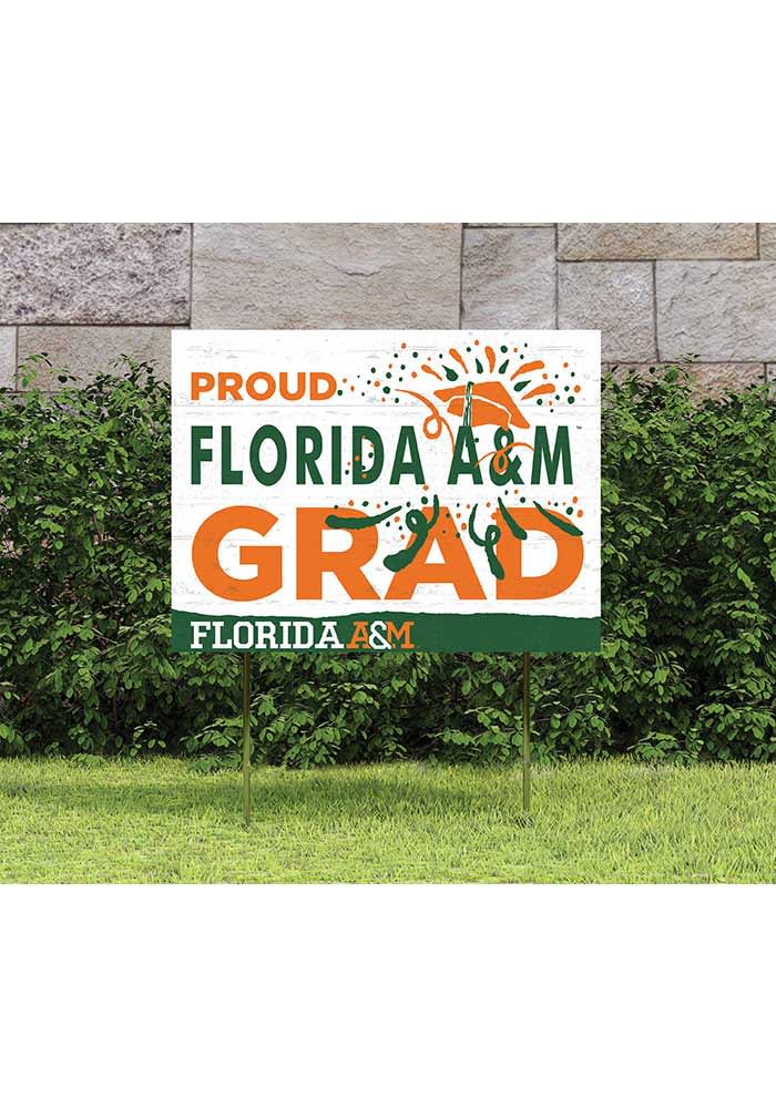 Florida A&M Rattlers 18x24 Proud Grad Logo Yard Sign