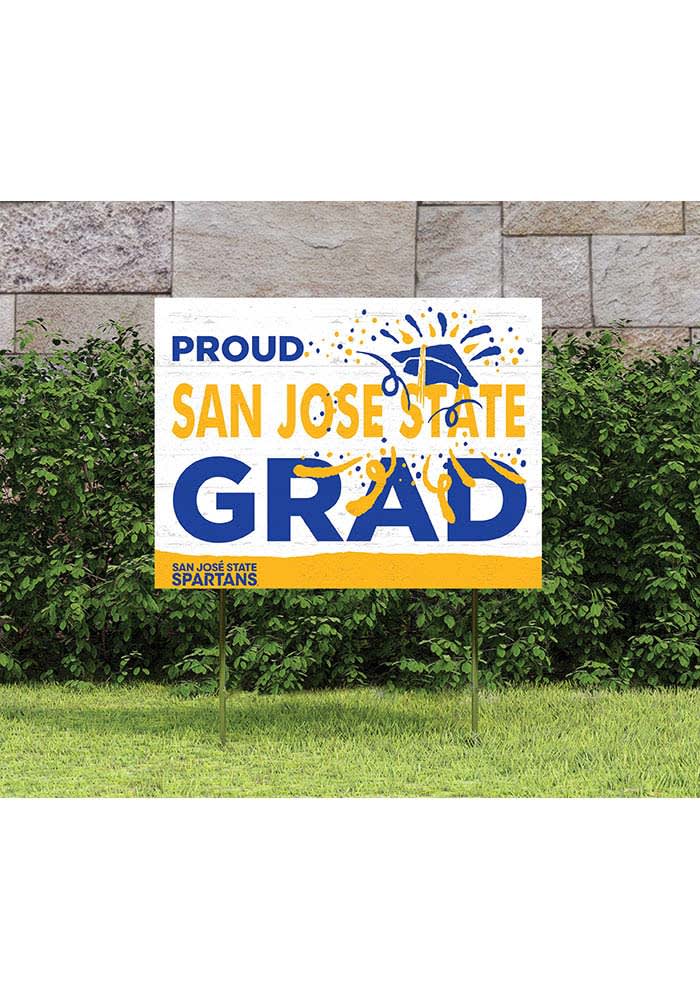 San Jose State Spartans 18x24 Proud Grad Logo Yard Sign