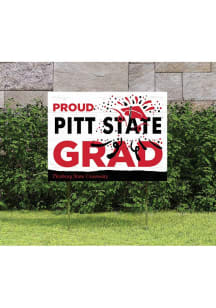 Pitt State Gorillas 18x24 Proud Grad Logo Yard Sign