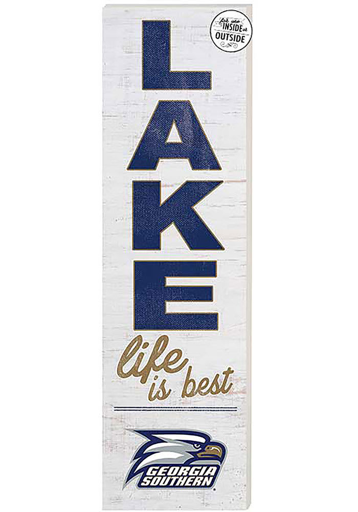 KH Sports Fan Georgia Southern Eagles 35x10 Lake Life is Best Indoor Outdoor Sign