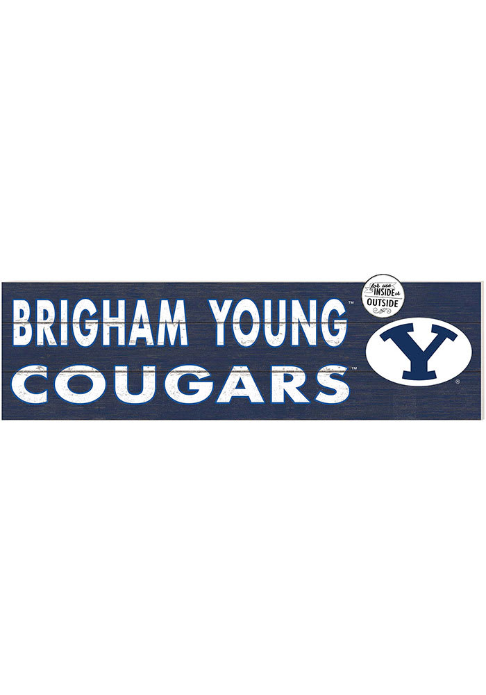KH Sports Fan BYU Cougars 35x10 Indoor Outdoor Colored Logo Sign