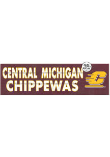 KH Sports Fan Central Michigan Chippewas 35x10 Indoor Outdoor Colored Logo Sign